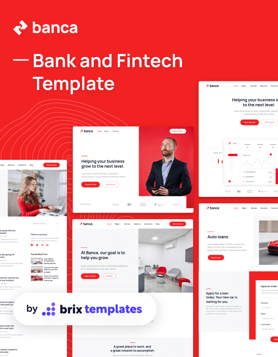 Banca Bank HTML5 Responsive Website Template